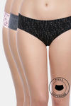 Rosaline Pure Cotton Full Coverage Arrows n Polkas Brief (Pack of 3) — thumbnail 1
